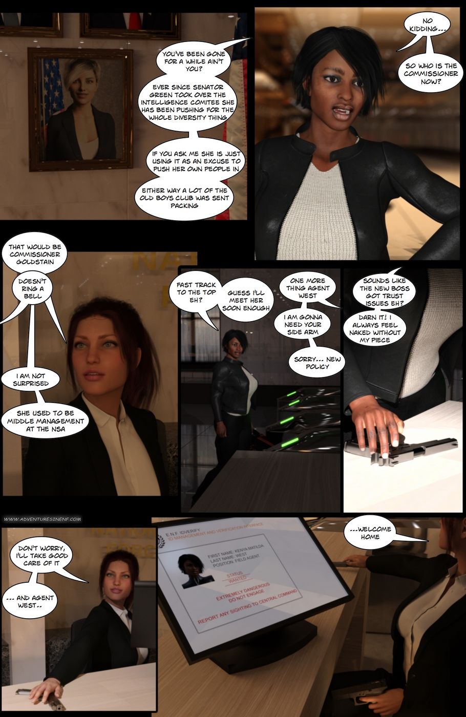 The Cephalopod Strikes! Agents of E.N.F. page 4