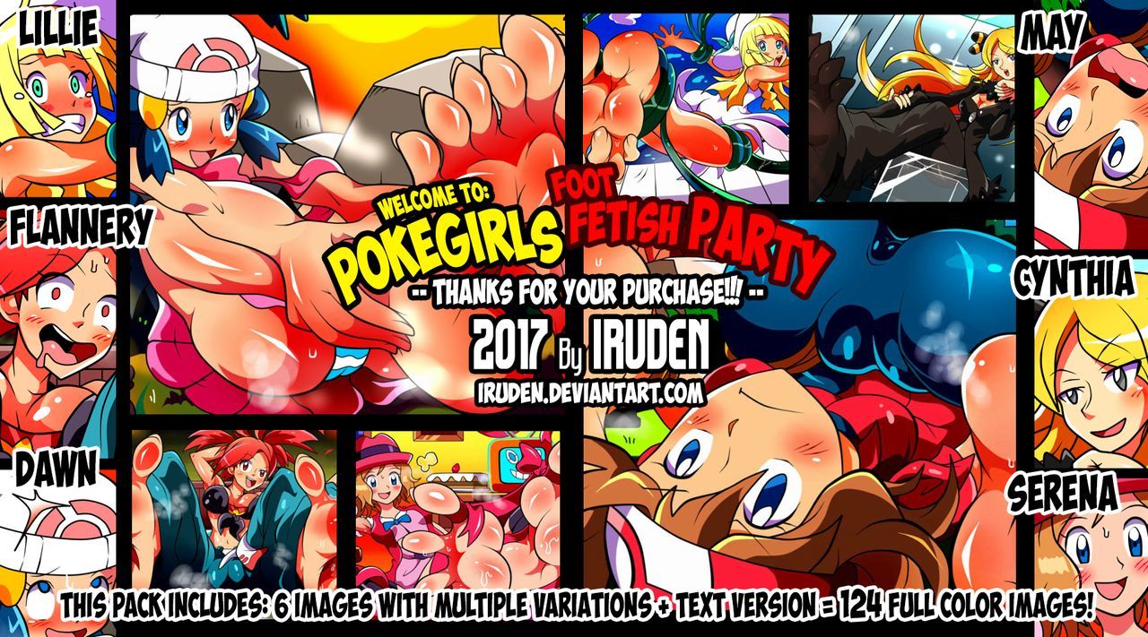 PokeGirls Foot Fetish Party (Pokemon & Pocket Monsters) page 1