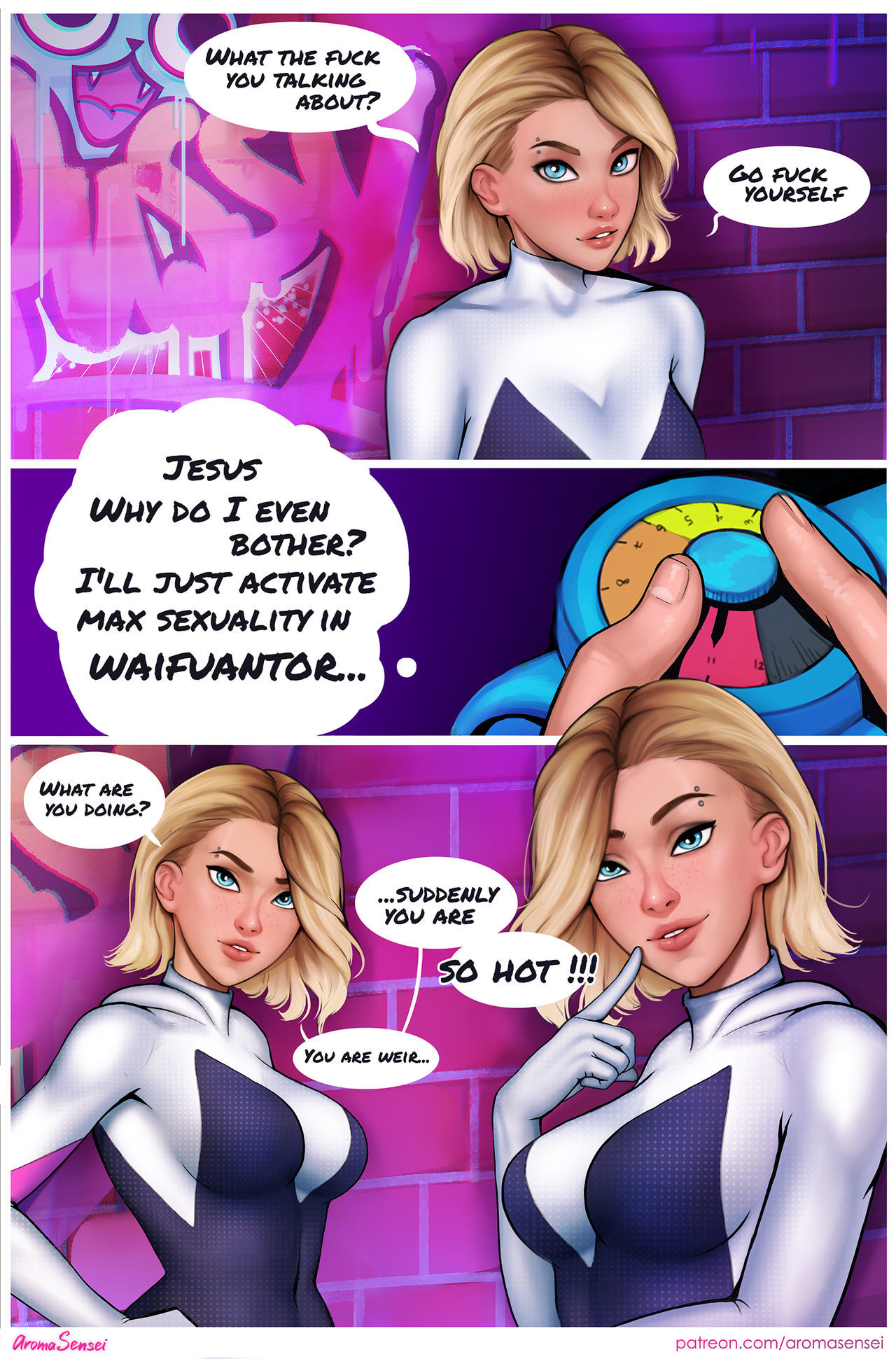 Waifunator Gwen (Spider-Man Into the Spider Verse) Aromasensei page 6