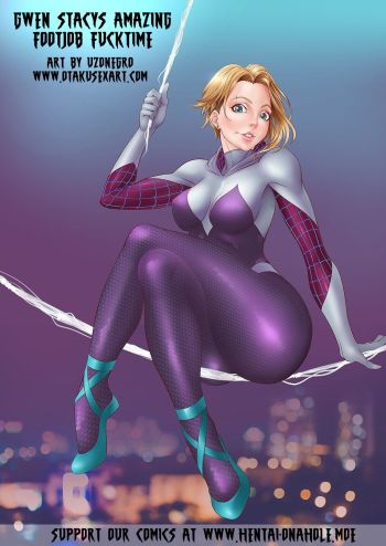 Gwen Stacys Amazing Footjob Fucktime Spider-Man (Uzonegro) cover