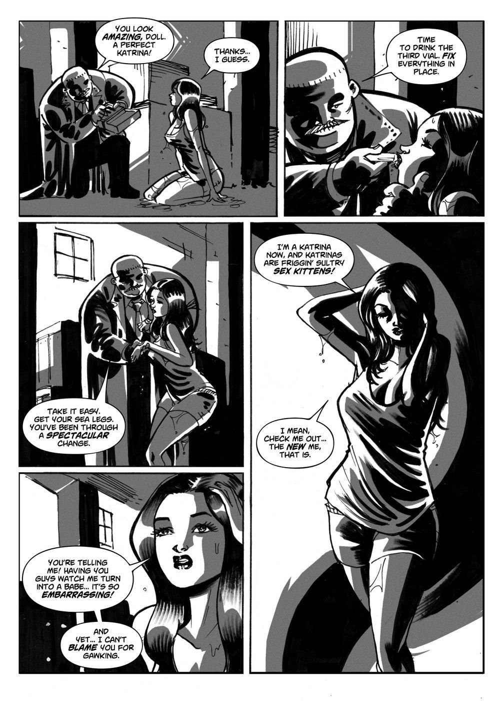 The Supermodel Transformation Kit - Busted TGComics page 12