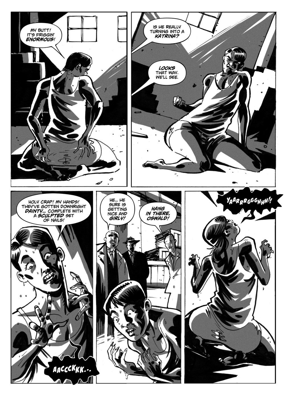 The Supermodel Transformation Kit - Busted TGComics page 8