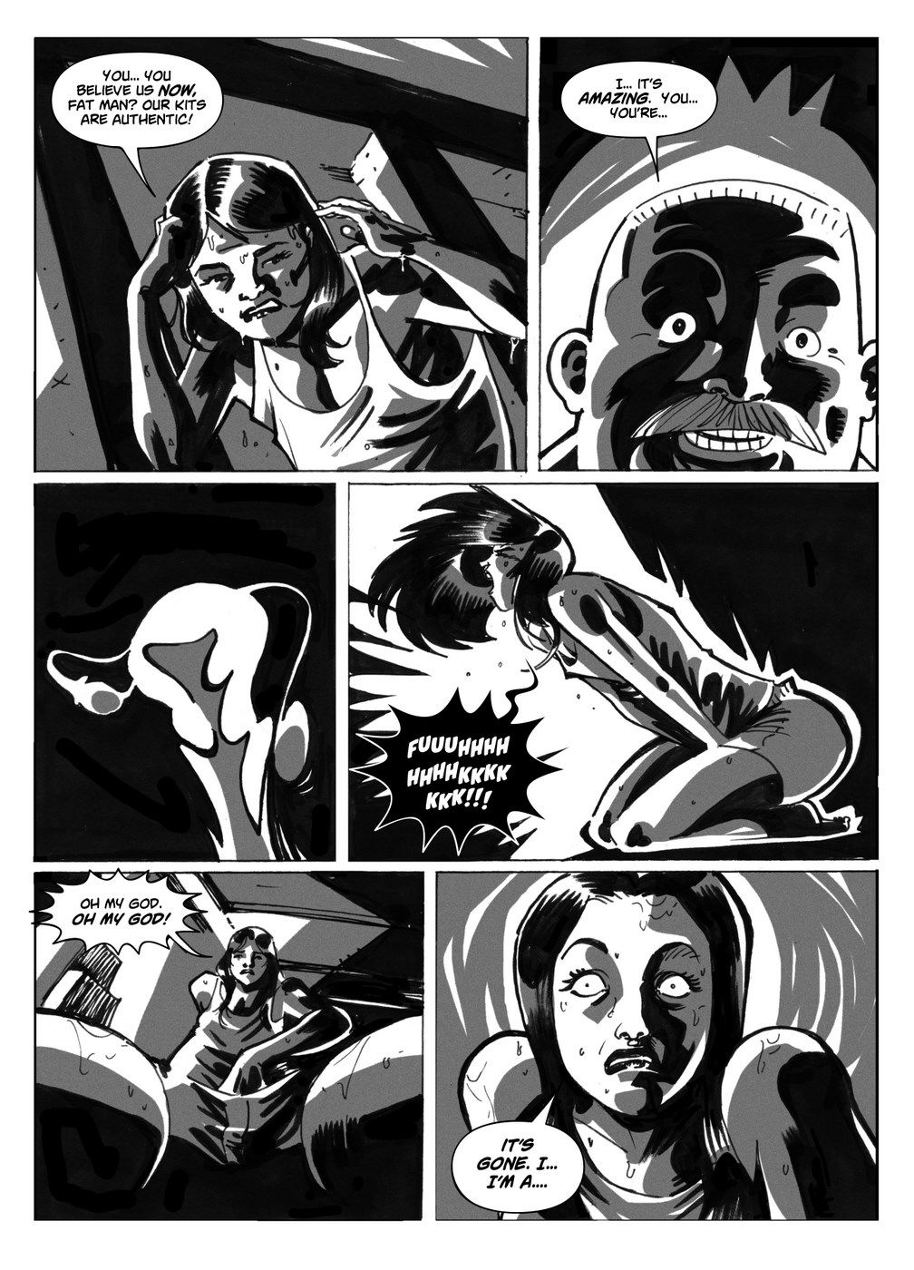 The Supermodel Transformation Kit - Busted TGComics page 9