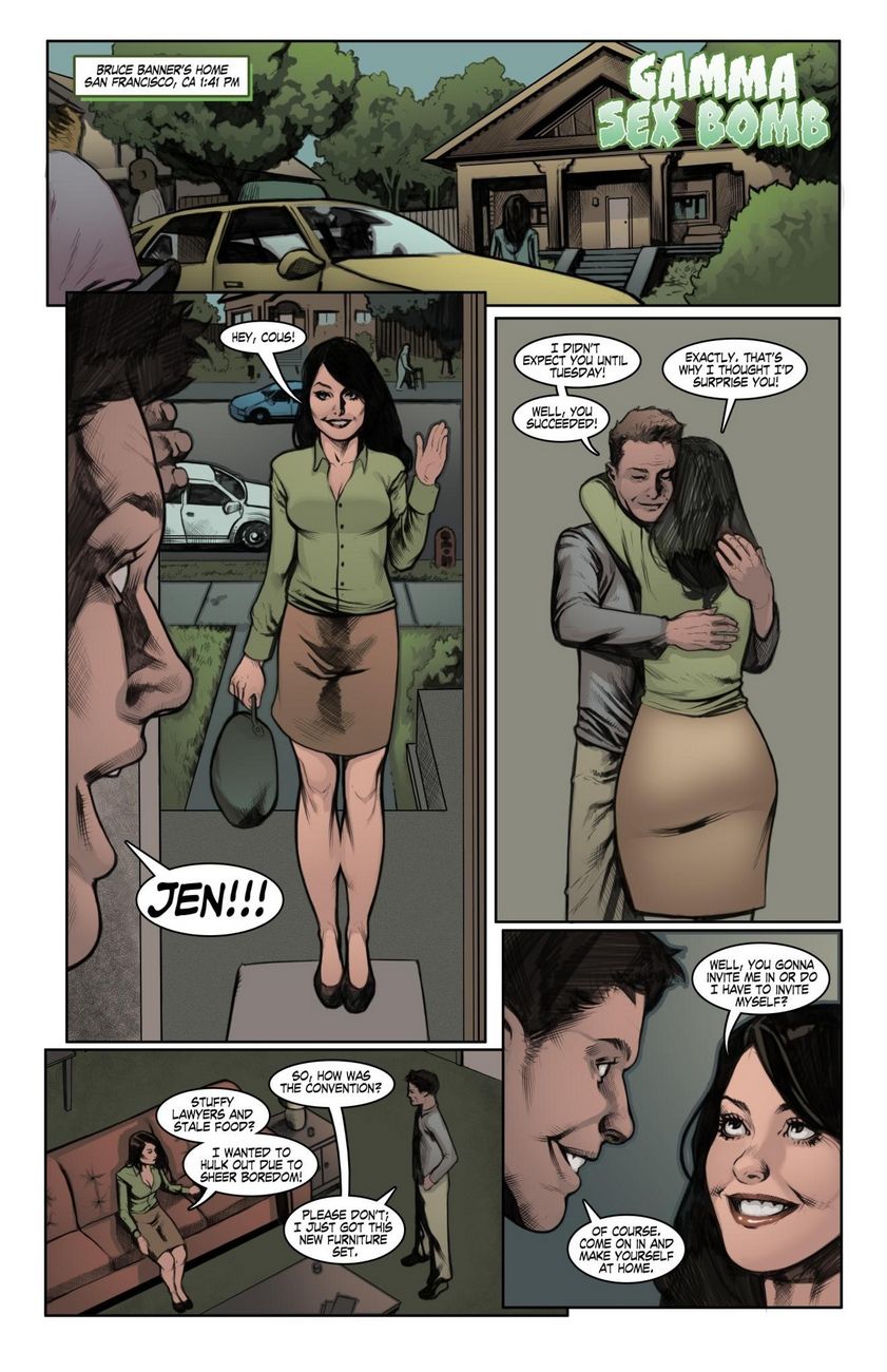 Gamma Sex Bomb - She Hulk page 1