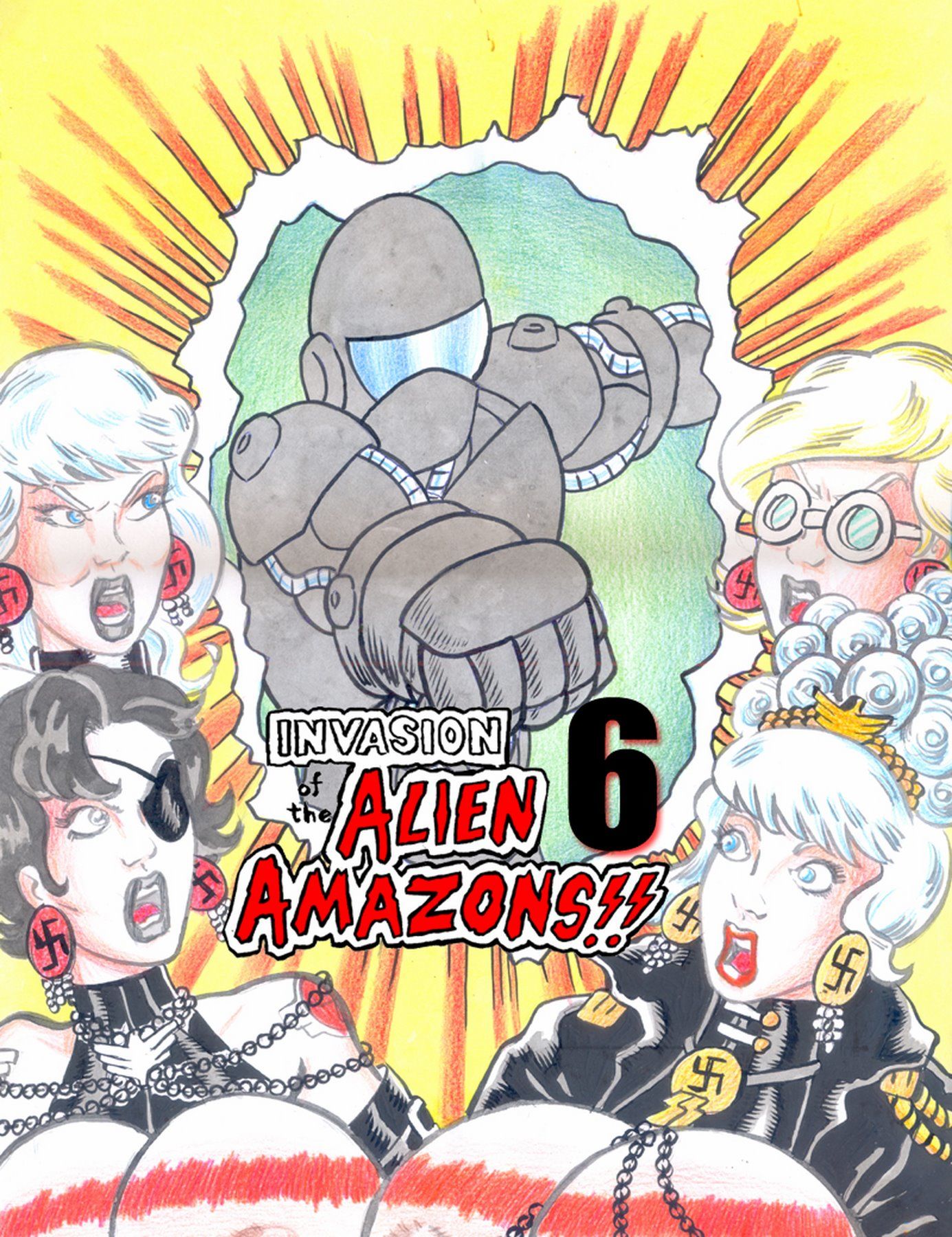 Invasion Alien Amazons 6 Badgirlsart page 1
