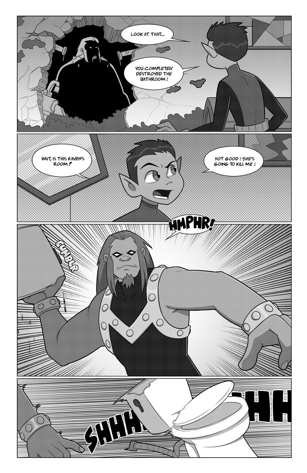 A Teen Titans Toilet Troubles - PieceofSoap [Teen Titans] page 4