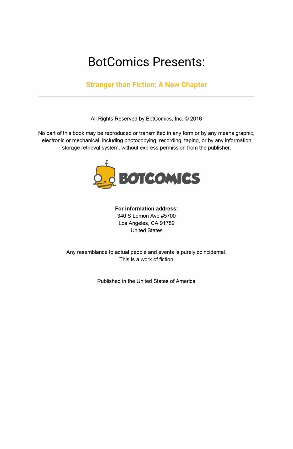 Stranger than Fiction A New Chapter 2 (BotComics) page 2