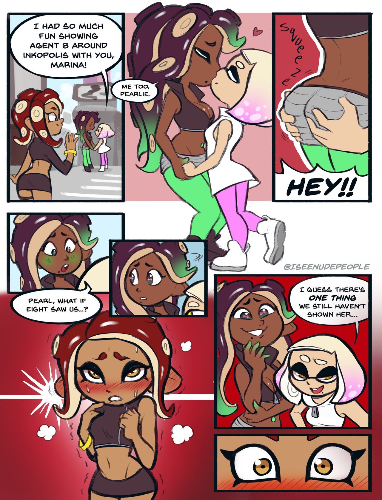 A Date with 8 - IseeNudePeople [Splatoon] page 1