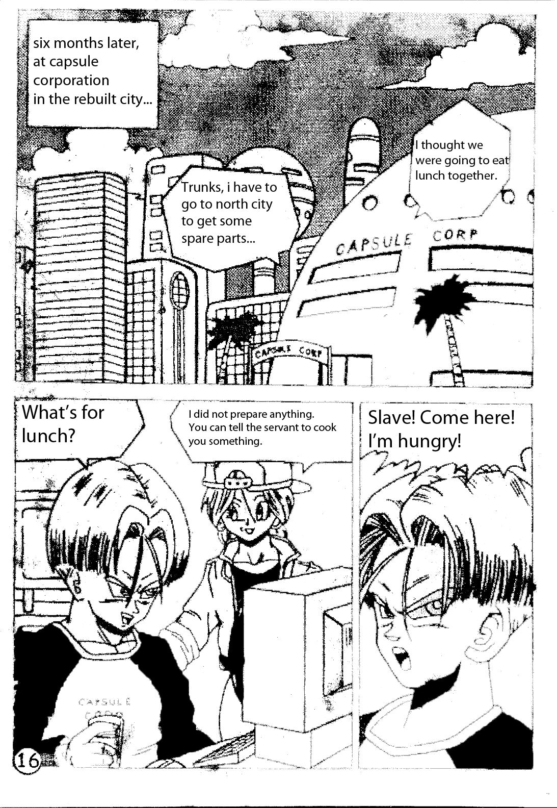 Trunks and android 18 Dragon Ball Z page 17