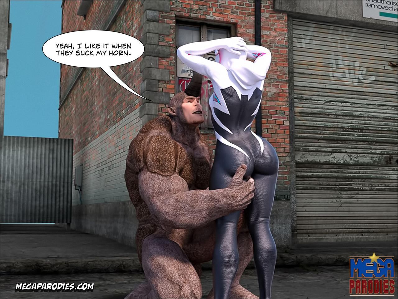 Spider Gwen X Rhino Part 2 by Mega Parodies page 20