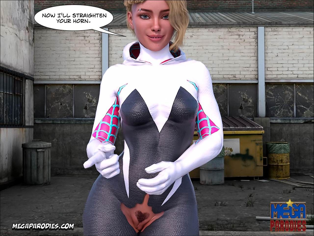 Spider Gwen X Rhino Part 2 by Mega Parodies page 45