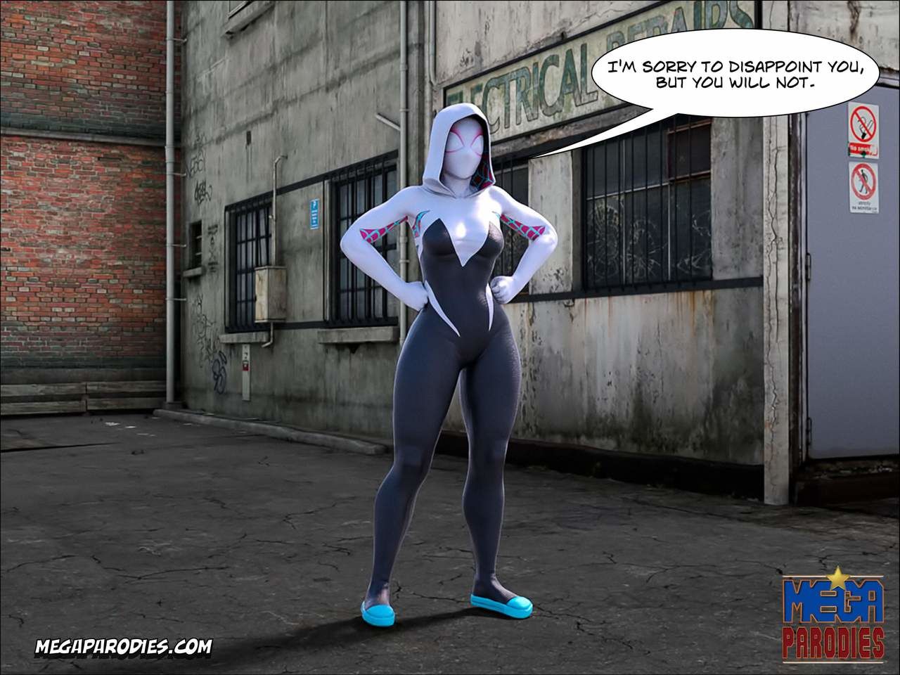 Spider Gwen X Rhino Part 2 by Mega Parodies page 6