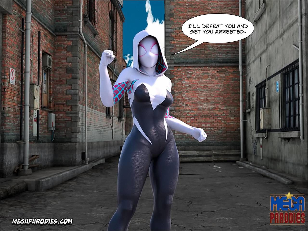 Spider Gwen X Rhino Part 2 by Mega Parodies page 7