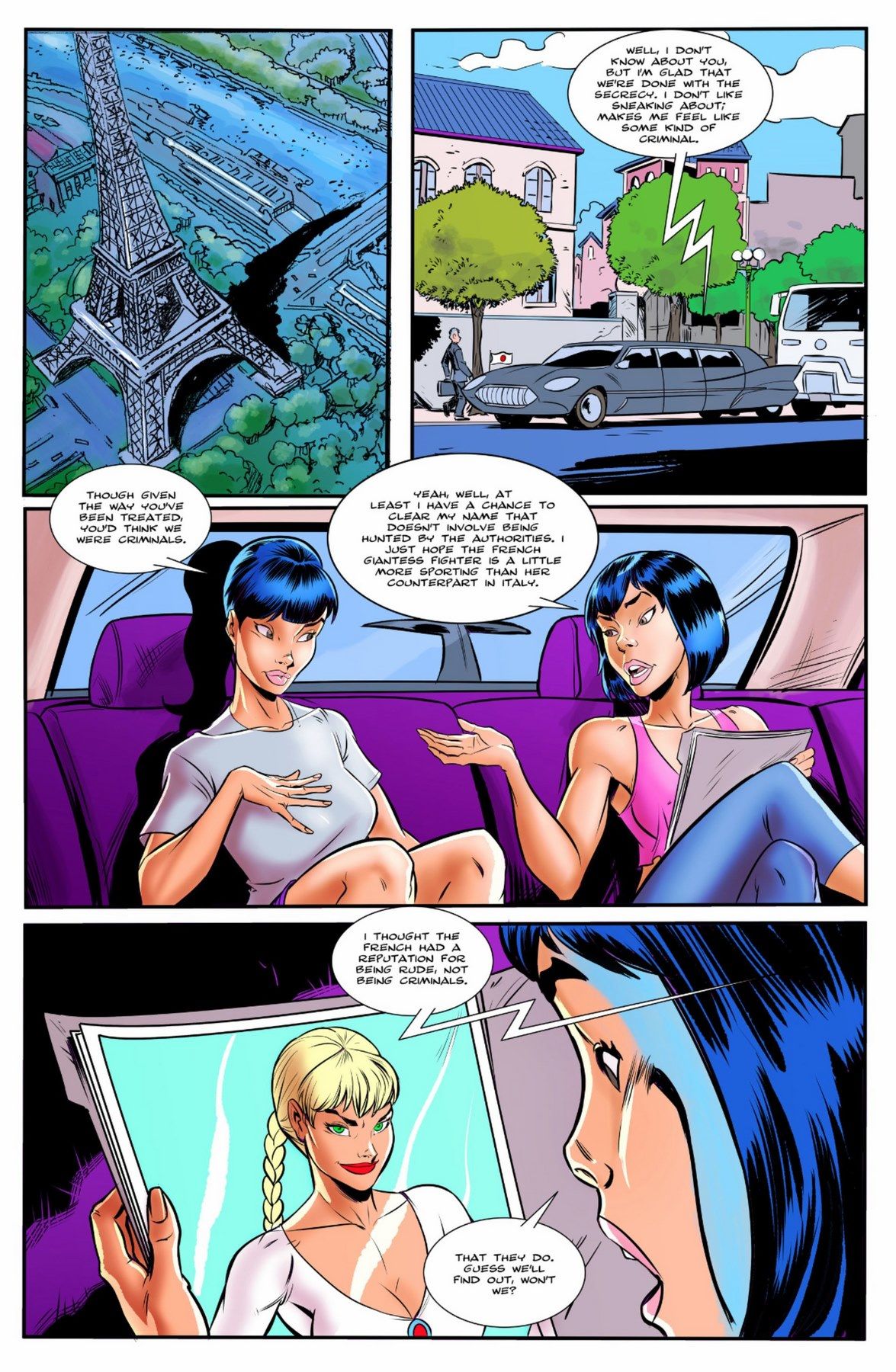 The Giantess Fight Round One Issue 3 page 3
