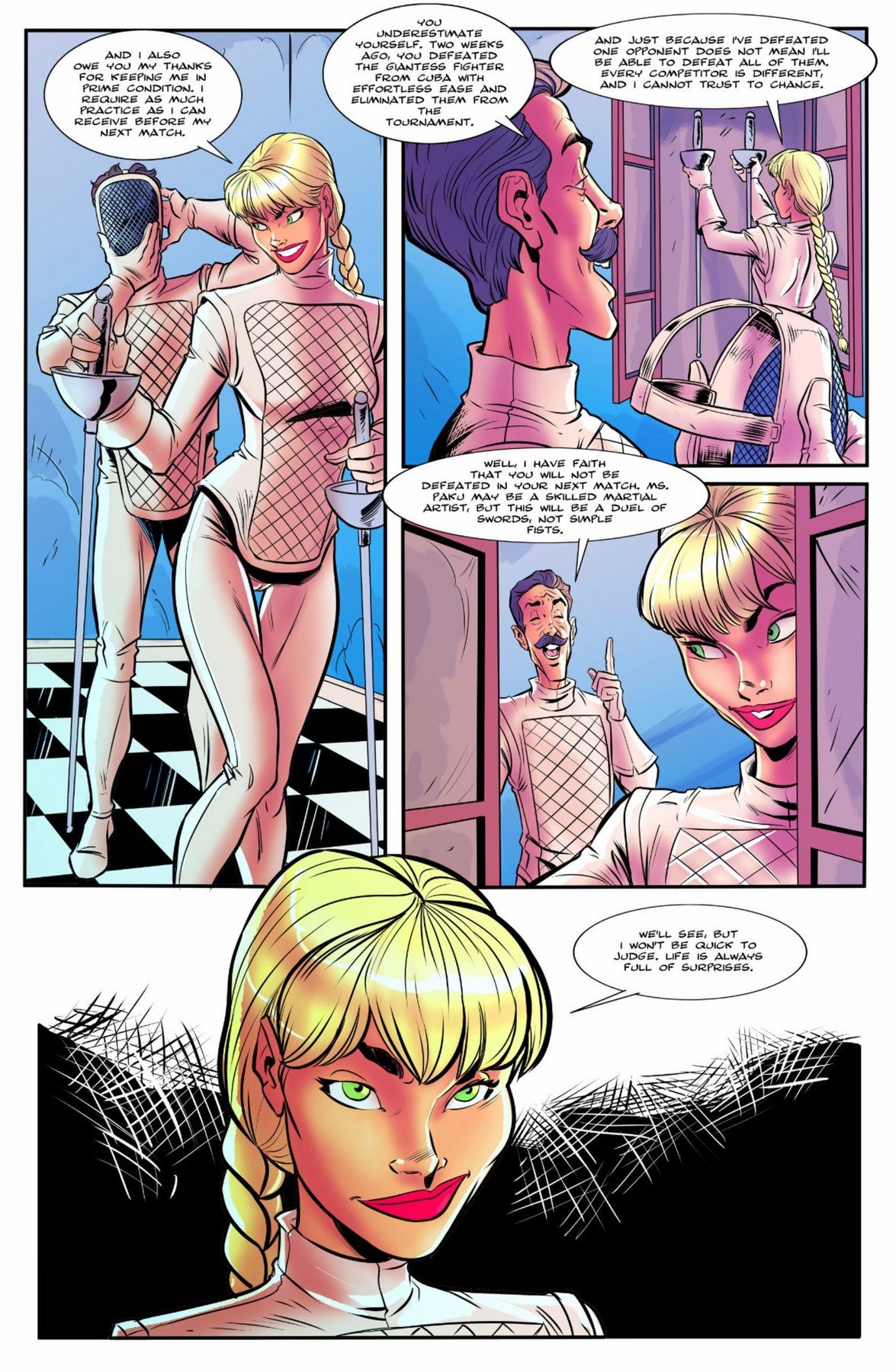 The Giantess Fight Round One Issue 3 page 5