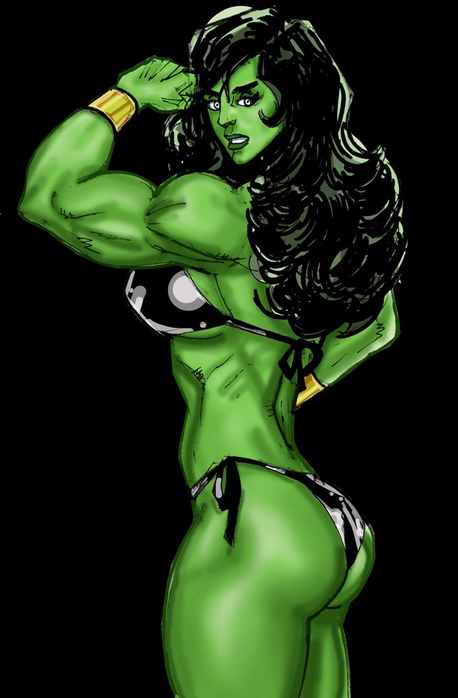 Green With Lust - She Hulk [SuperPoser] page 1