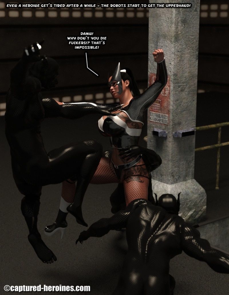 Night Raven vs Punk Doc - Captured Heroines page 12