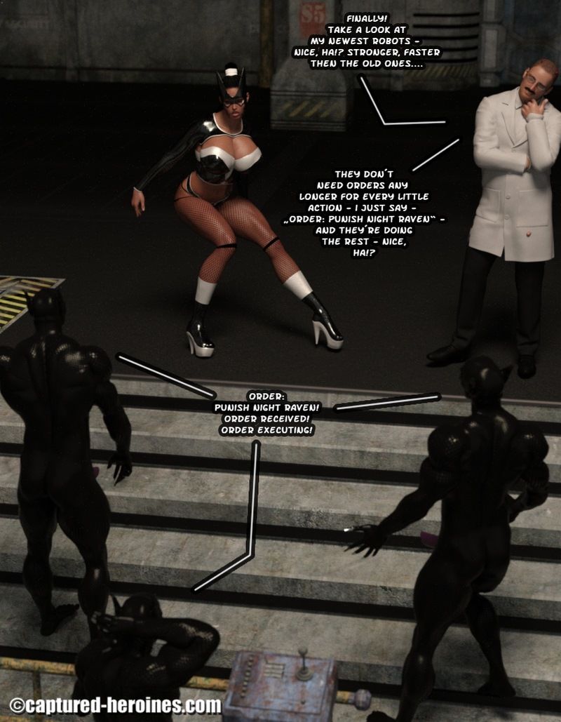 Night Raven vs Punk Doc - Captured Heroines page 8