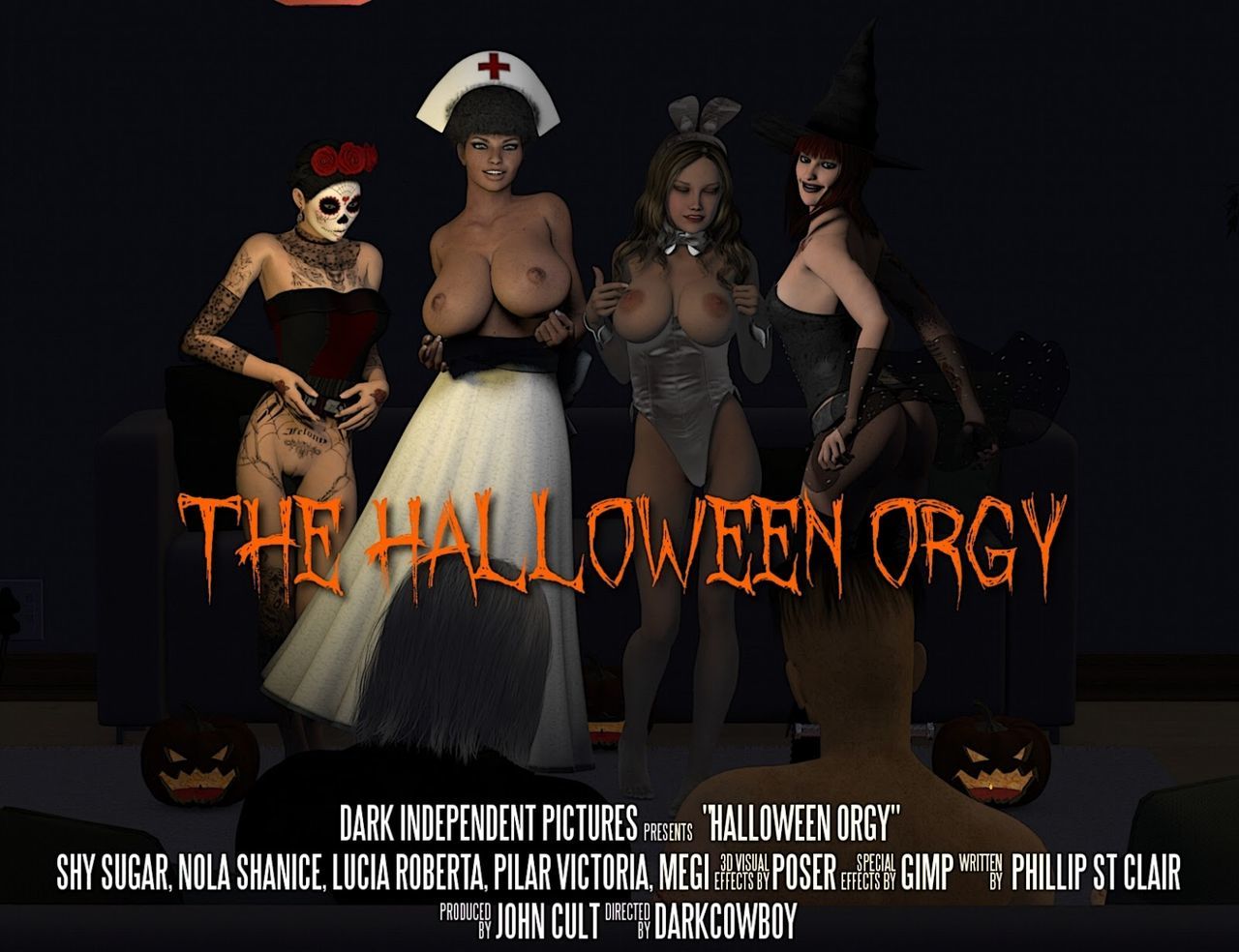 The Halloween Orgy - DarkCowBoy page 1