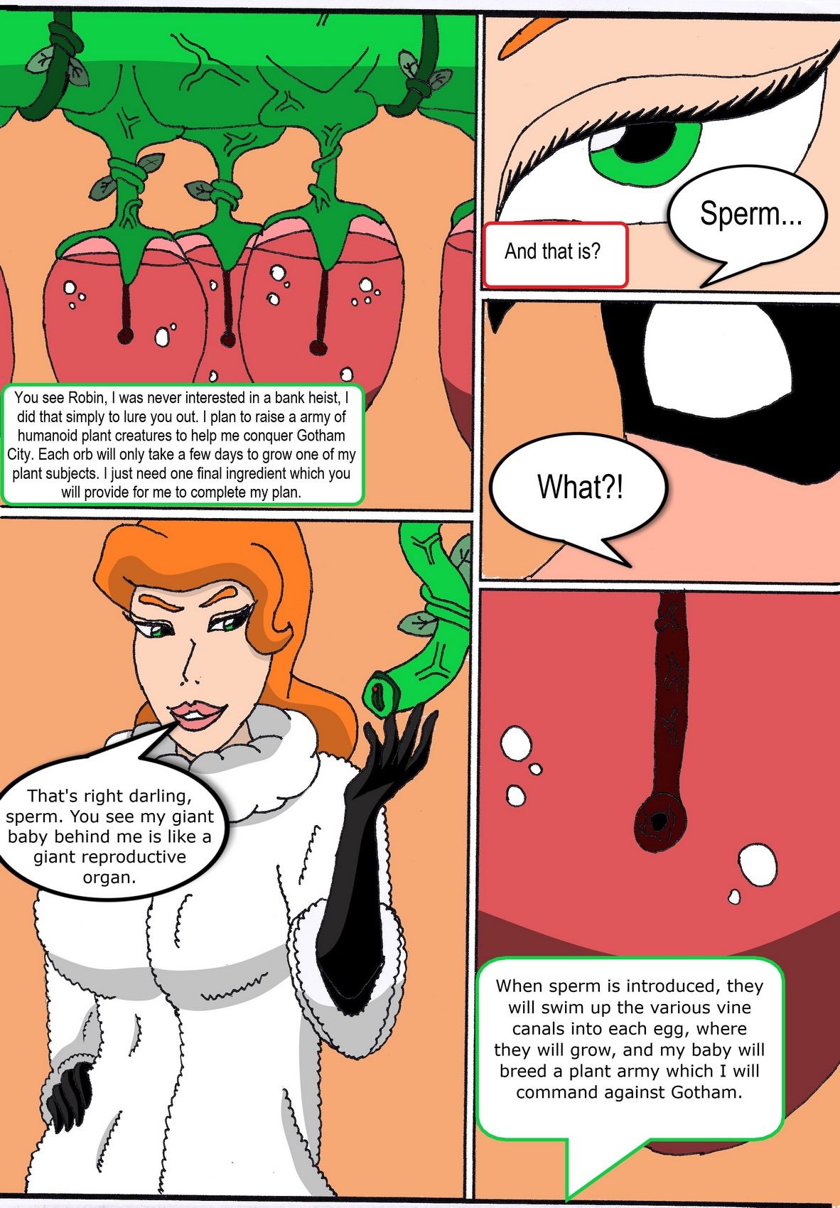 Elicitation of his Intimate Seed - Poison Ivy & Robin page 7
