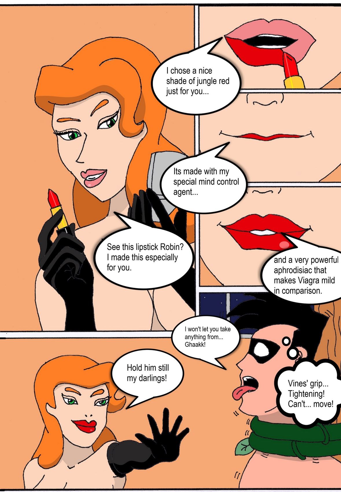 Elicitation of his Intimate Seed - Poison Ivy & Robin page 9