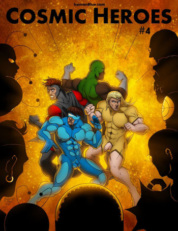 Cosmic Heroes #4 - Iceman Blue cover
