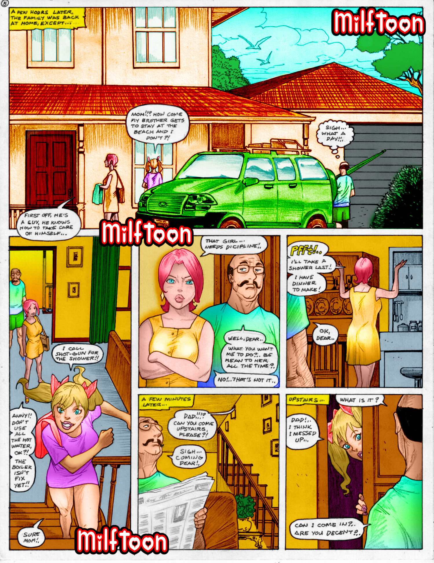 Milftoon - Family - Color by L page 6