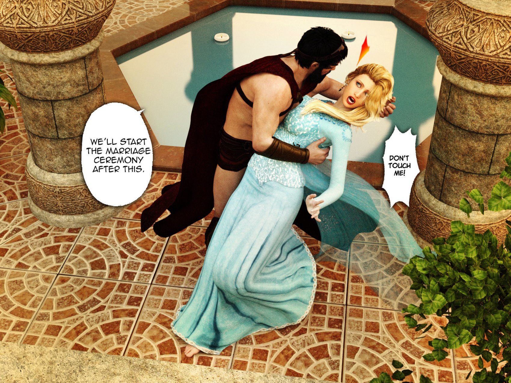 Disney’s Elsa from Frozen Gets Forced - Andy3dx page 5
