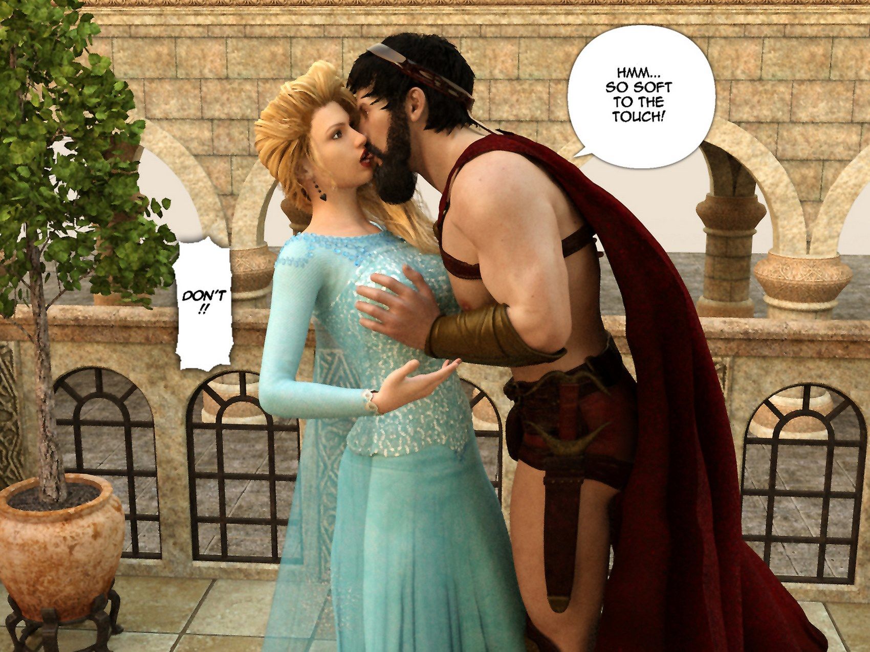 Disney’s Elsa from Frozen Gets Forced - Andy3dx page 7