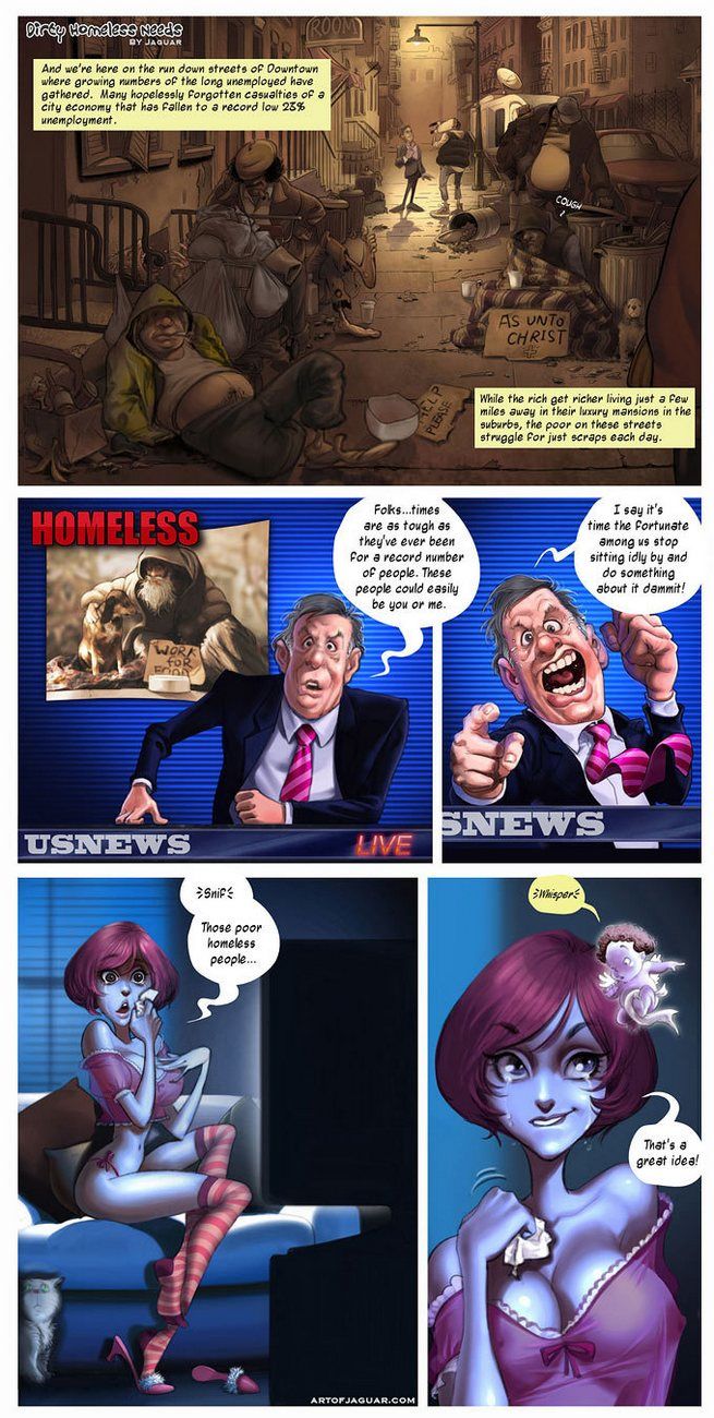 Dirty Homeless Needs page 1