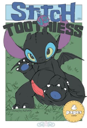 Stitch vs Toothless cover