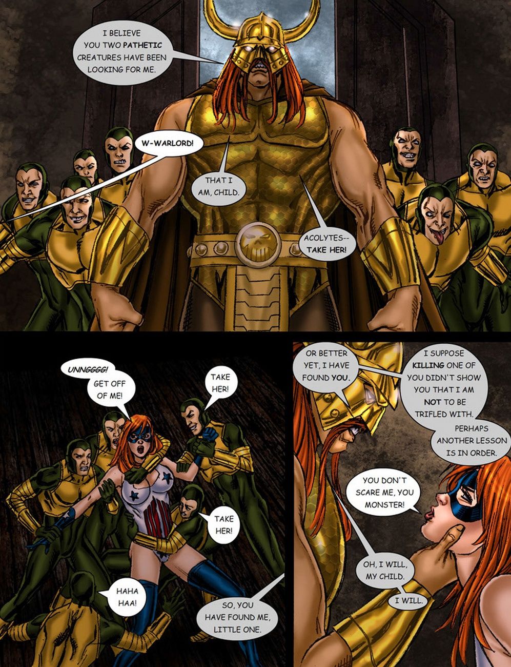 9 Superheroines VS Warlord 1 page 12