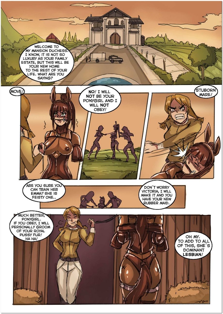 Derby 1 - Duchess Ponygirl Transformation page 7