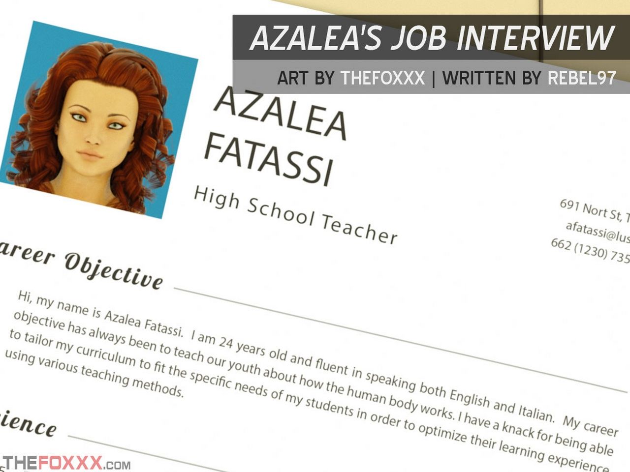 Azalea's Job Interview page 1