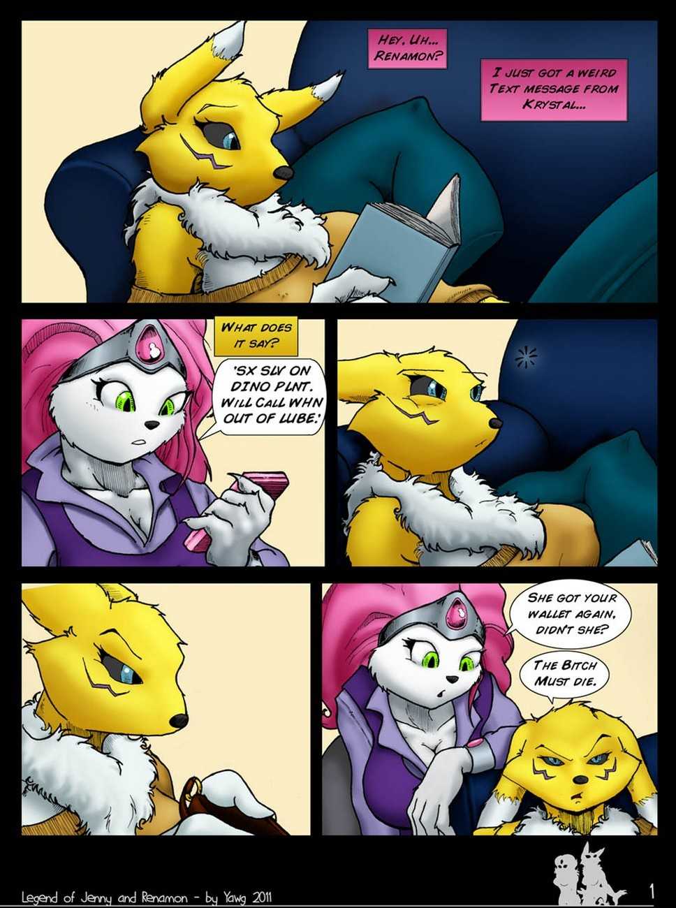The Legend Of Jenny And Renamon 1 page 2