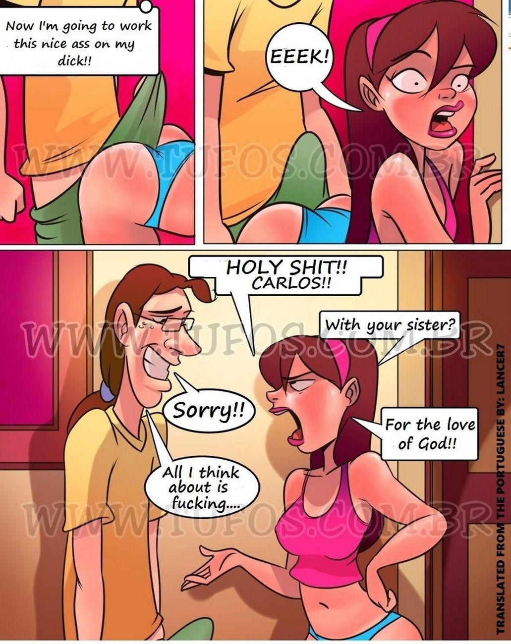 Familia Sacana 8 - Spying On Mommy & Daddy page 10