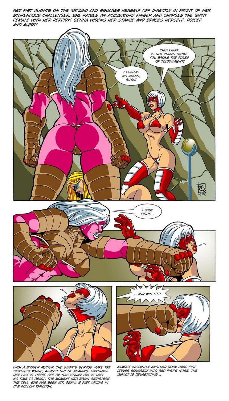 Omega Fighters 2 - Red Fist VS Giant Genna page 3