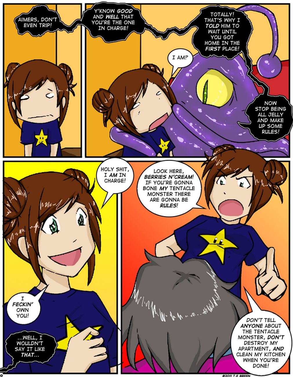 A Date With A Tentacle Monster 3 - Tentacle Hospitality page 8