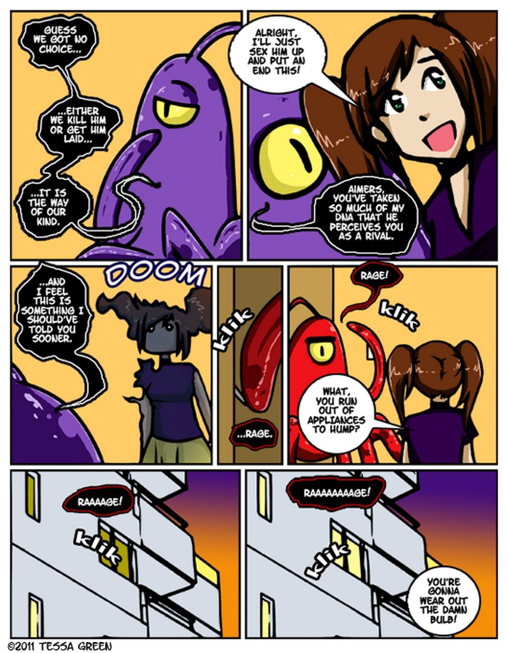 A Date With A Tentacle Monster 4 - Tentacle Multiplicity page 14