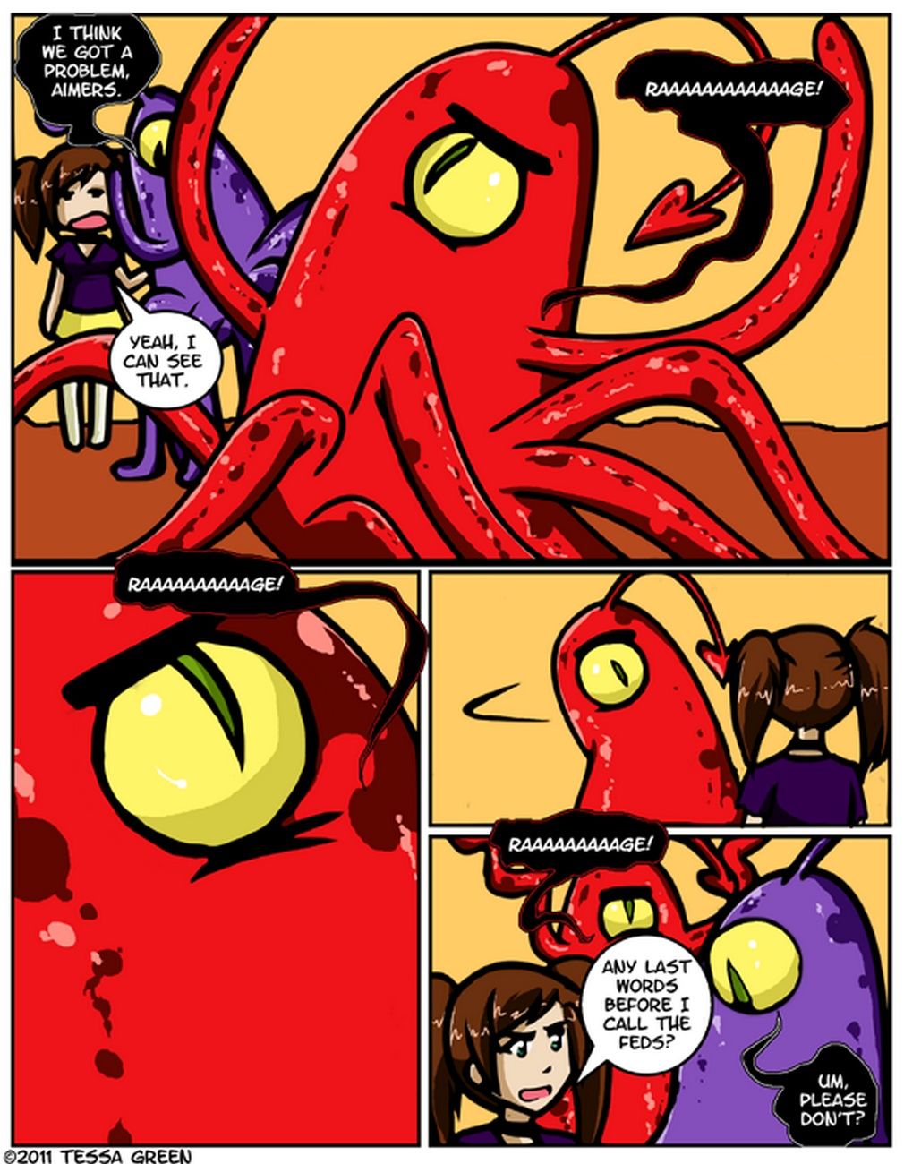 A Date With A Tentacle Monster 4 - Tentacle Multiplicity page 9