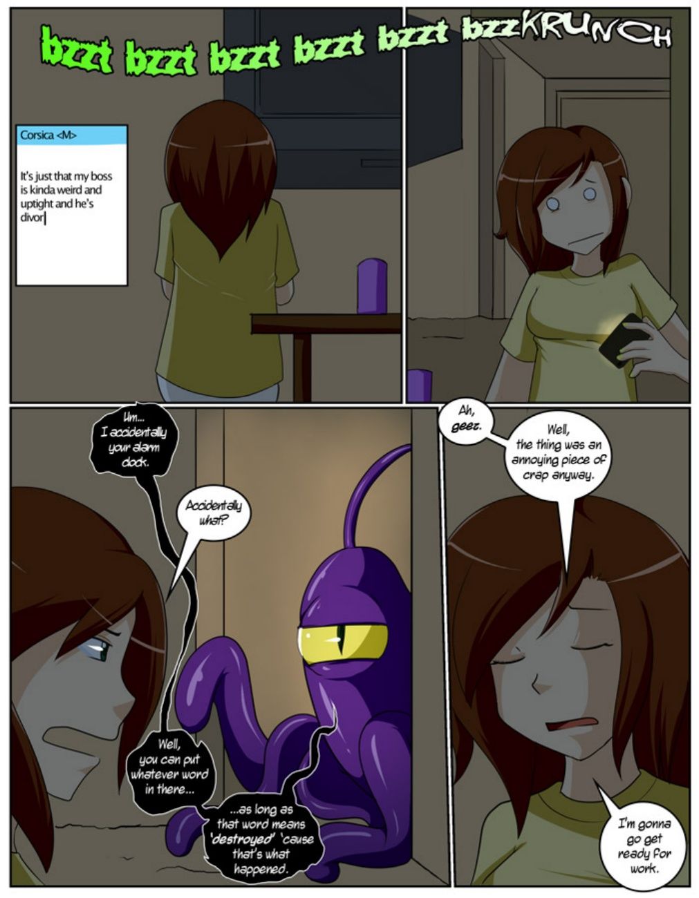 A Date With A Tentacle Monster 7 page 3