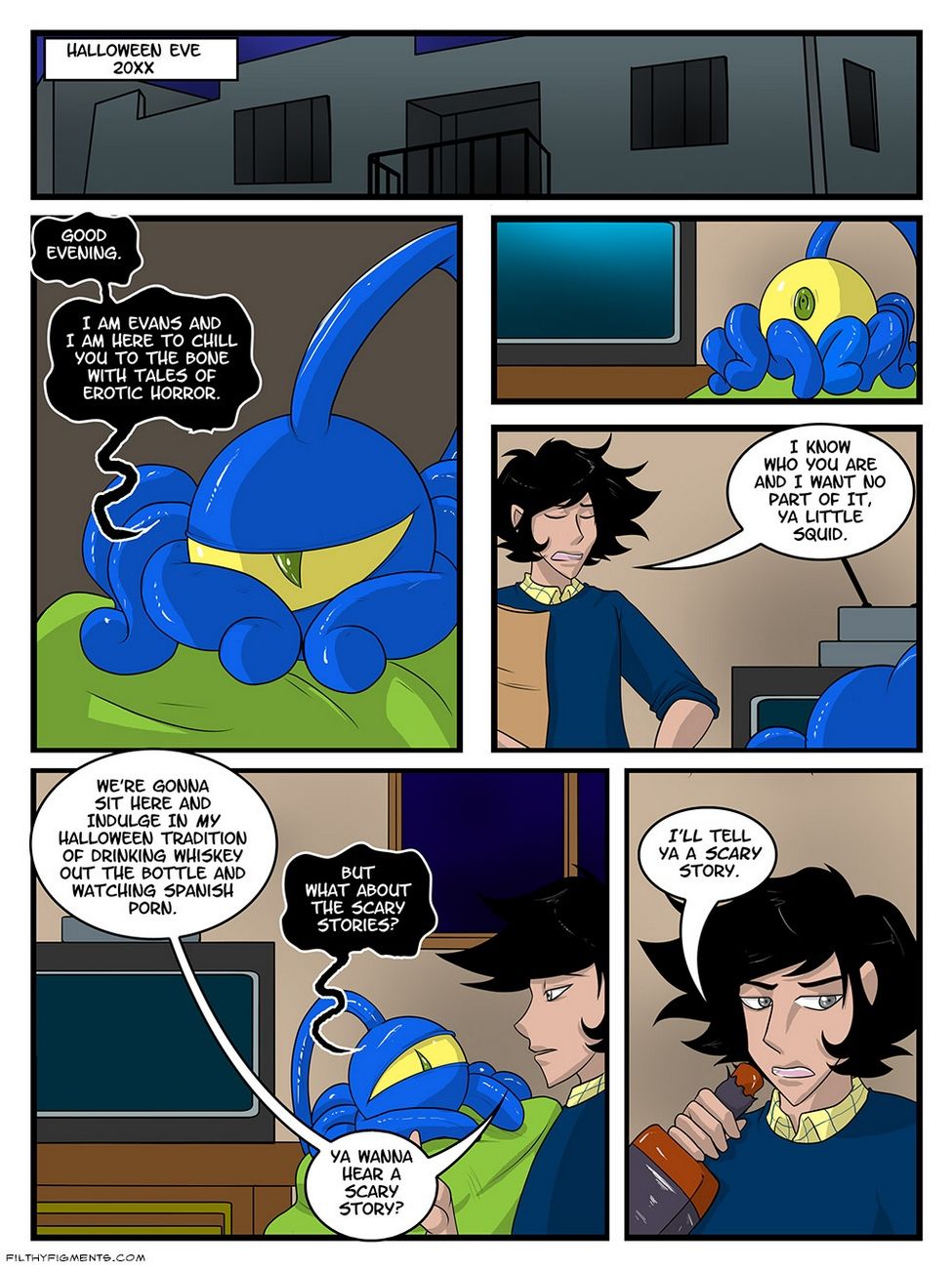 A Date With A Tentacle Monster Halloween Special page 2