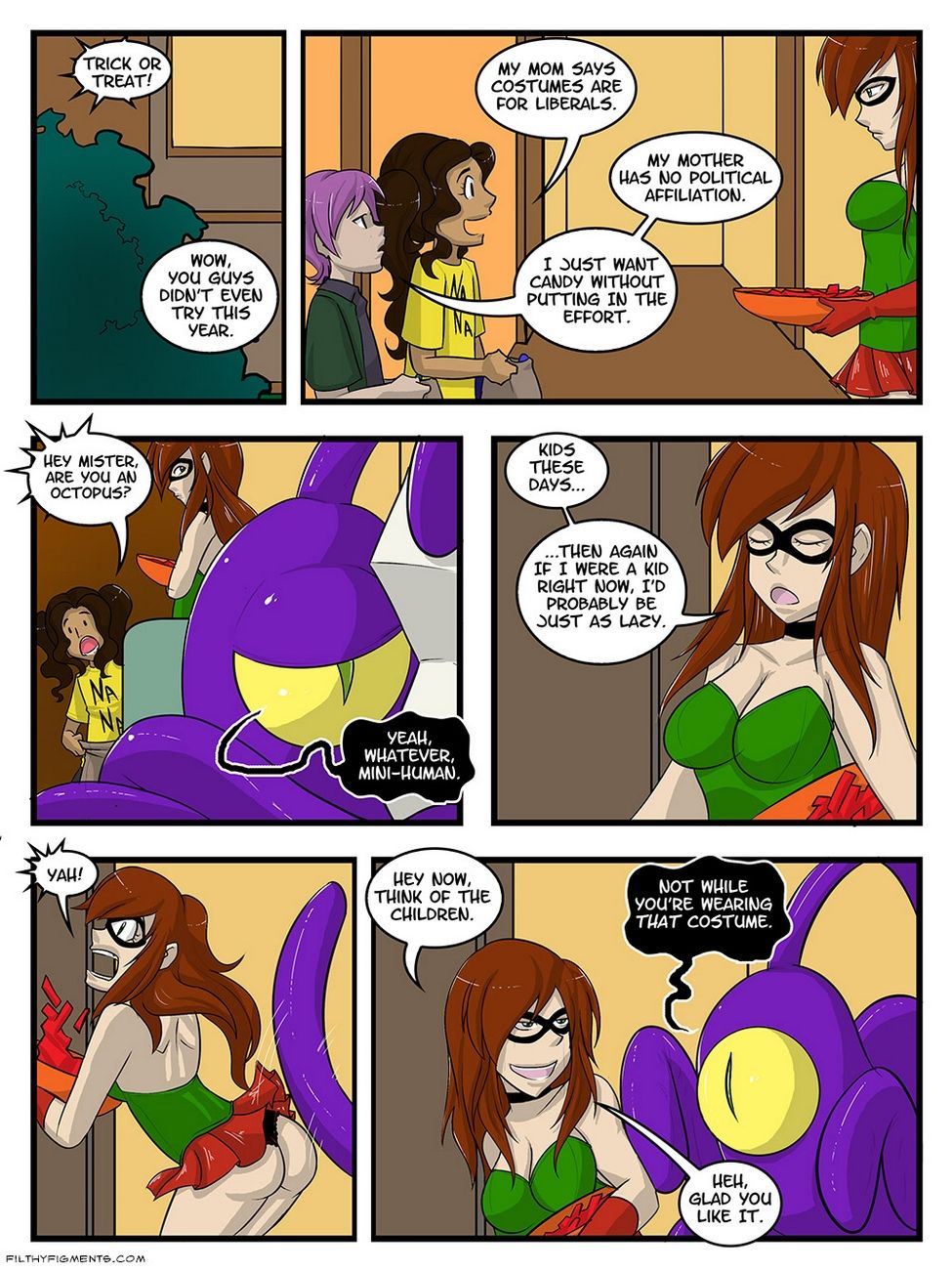 A Date With A Tentacle Monster Halloween Special page 4