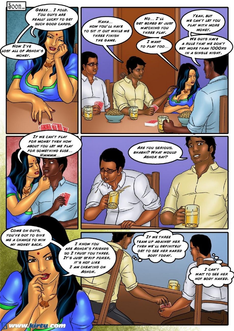 Savita Bhabhi 36 - Ashok's Card Game page 12