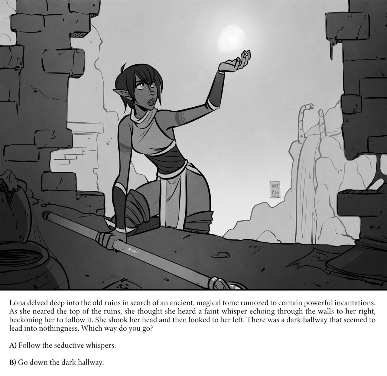 The Ruins (CYOA) page 2