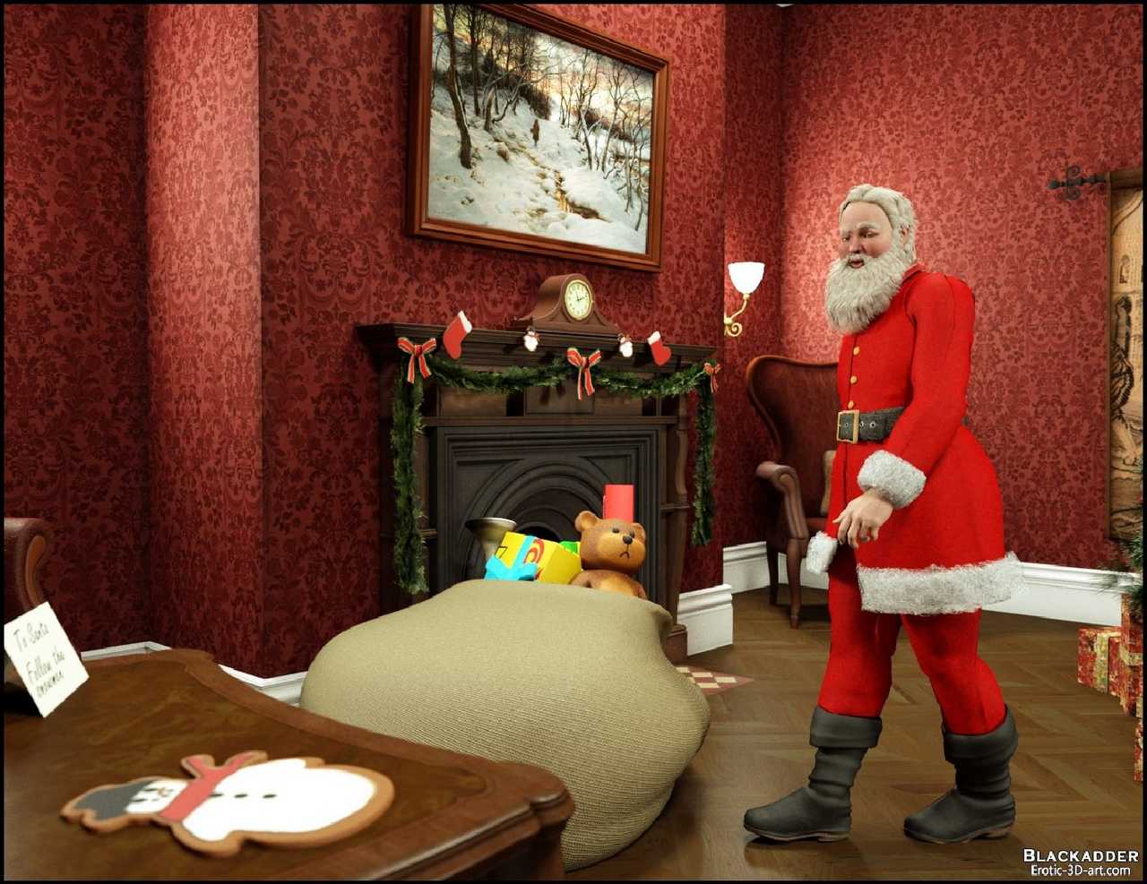 Santa Is Cumming page 3