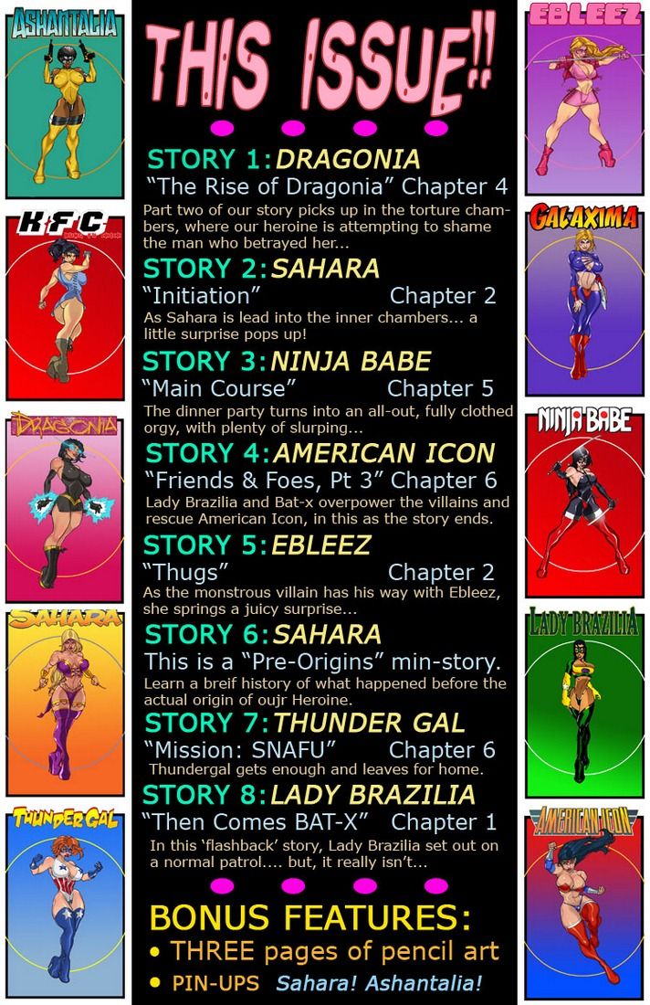 9 Super Heroines - The Magazine 7 page 3