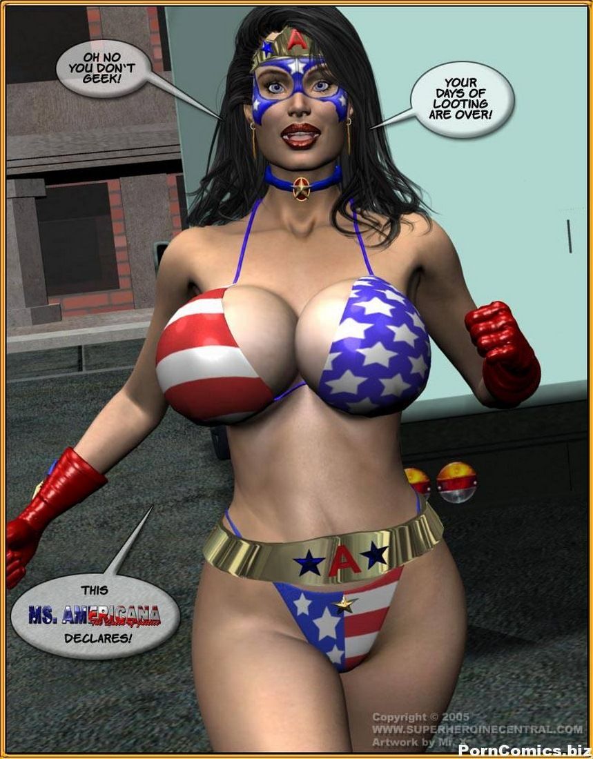 3D Porn Comics-Miss Americana vs Geek page 2
