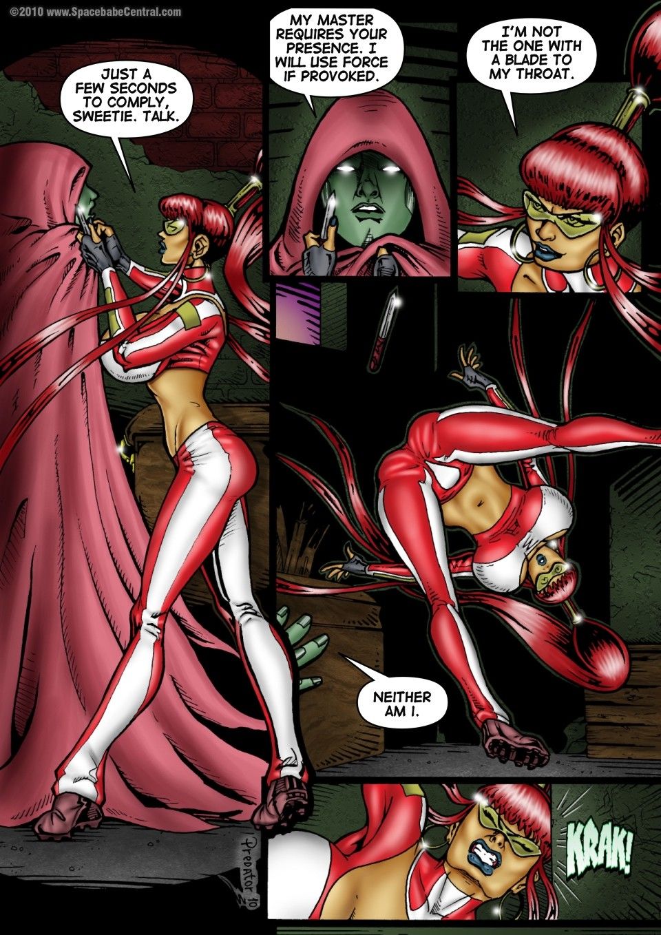 SpaceBabe Central - Alien Huntress 21-25 page 1