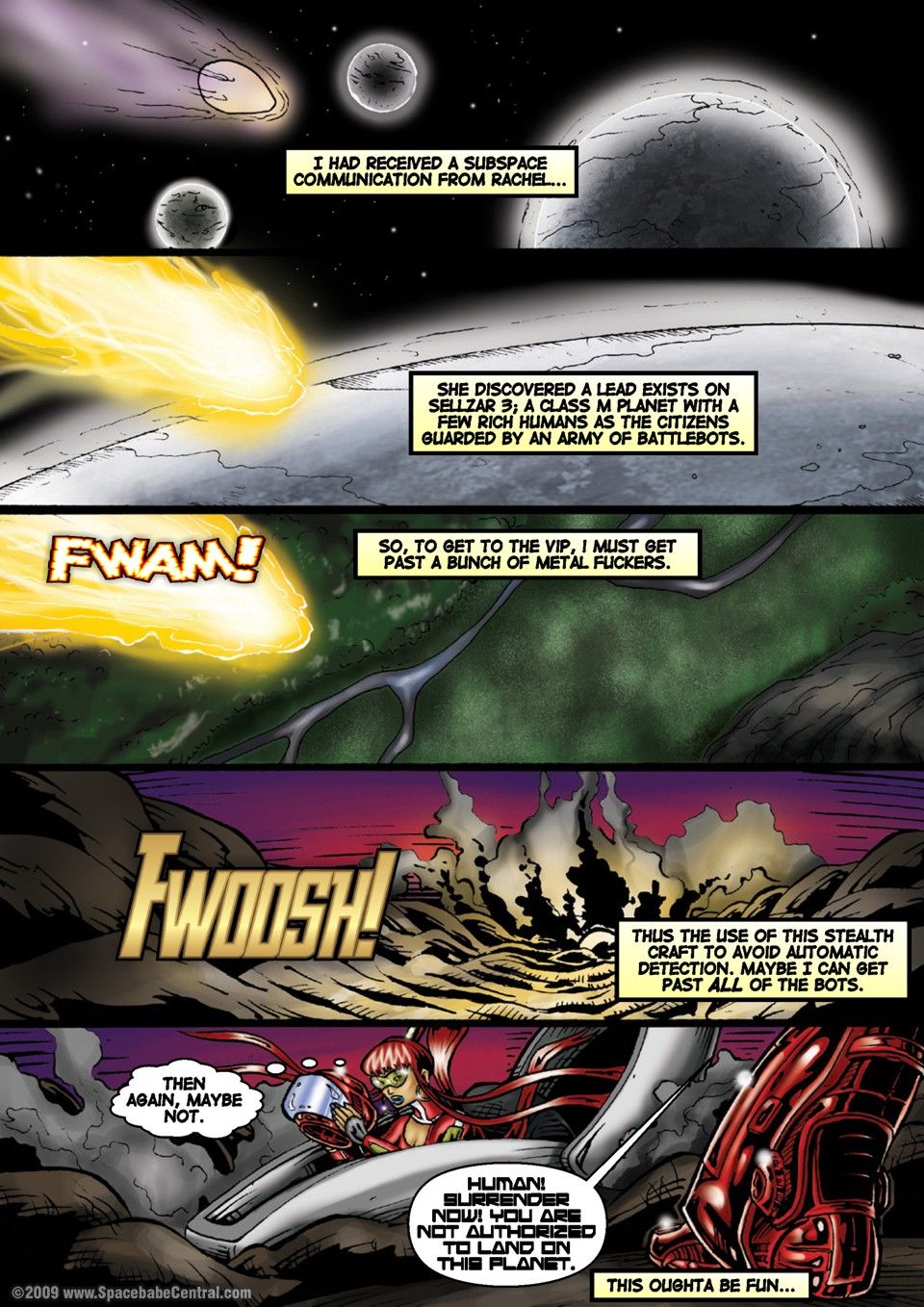 Alien Huntress 11-15,Spacebabe Central page 23